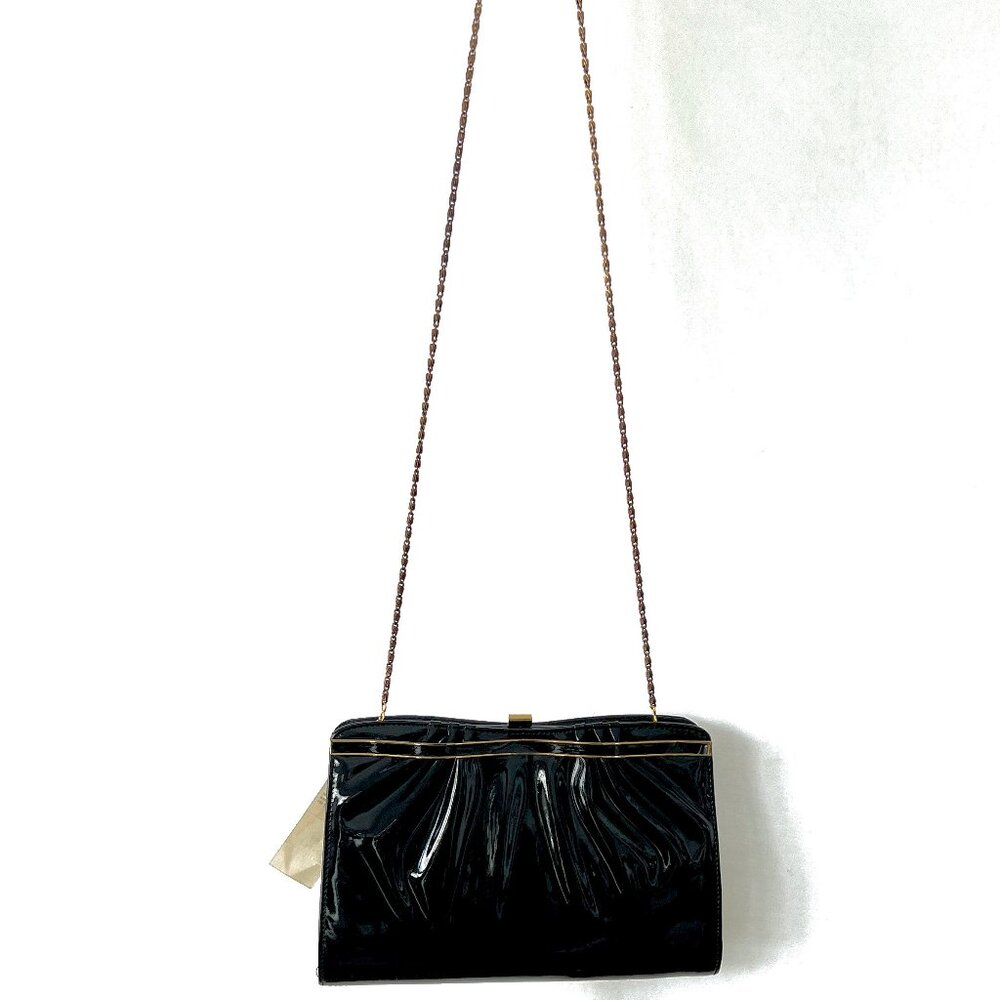 Patent Leather Evening Bag, Tag Attached, from Sibley's Dept. Store, NOS!